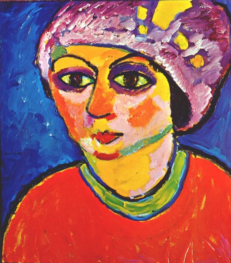 Der violette Turban by Alexej von Jawlensky