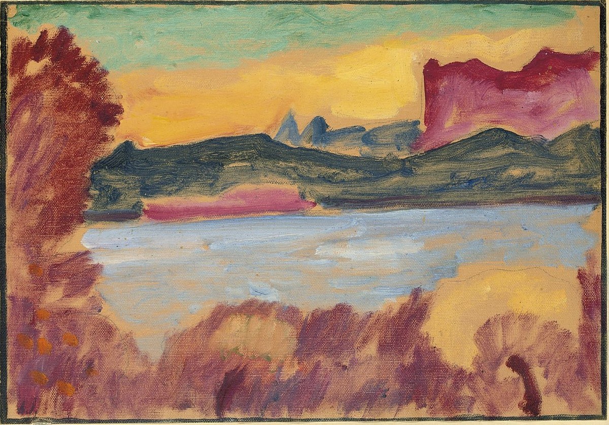 Landschaft, Genfer See by Alexej von Jawlensky