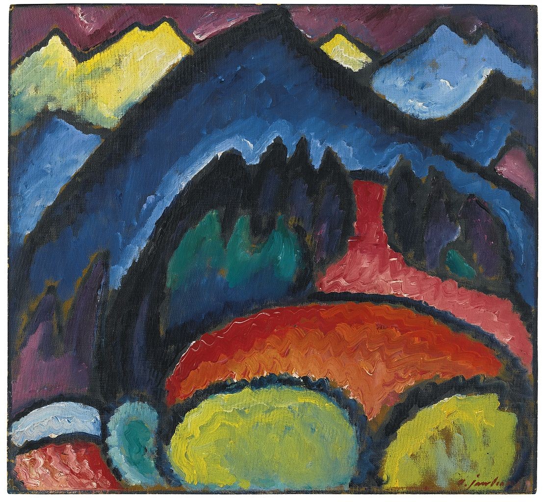 Oberstdorf - Mountains by Alexej von Jawlensky