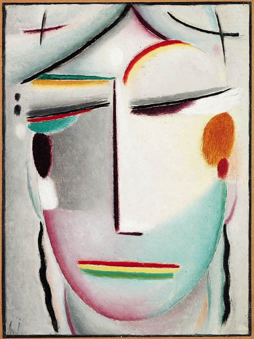 Saviour's Face: Distant King - Buddha II by Alexej von Jawlensky