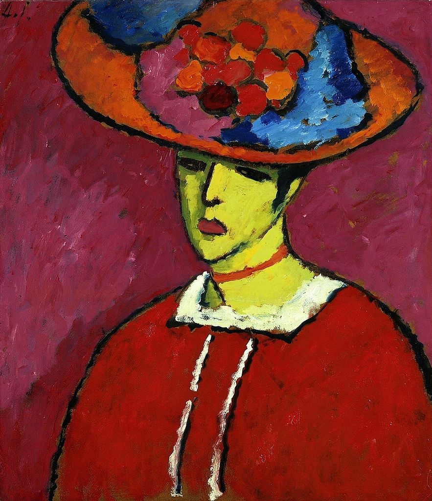 Schokko with Wide-Brimmed Hat by Alexej von Jawlensky