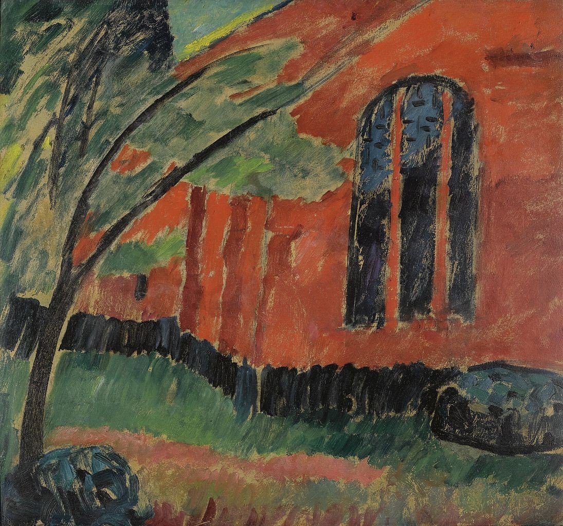 The church in Prerow by Alexej von Jawlensky