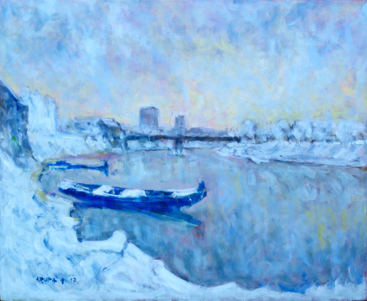 A humid winter morning at Kupa river by Alfred Freddy Krupa