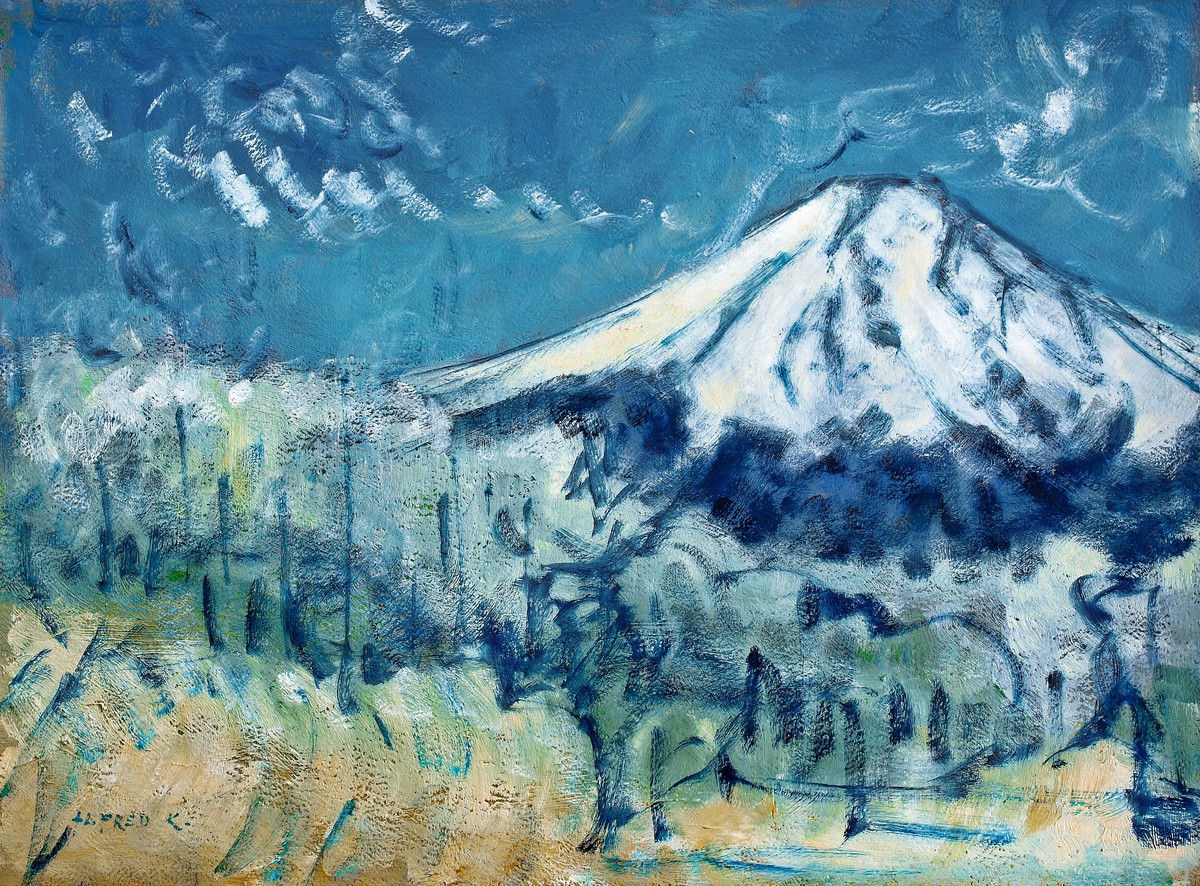 Fuji San at winter by Alfred Freddy Krupa