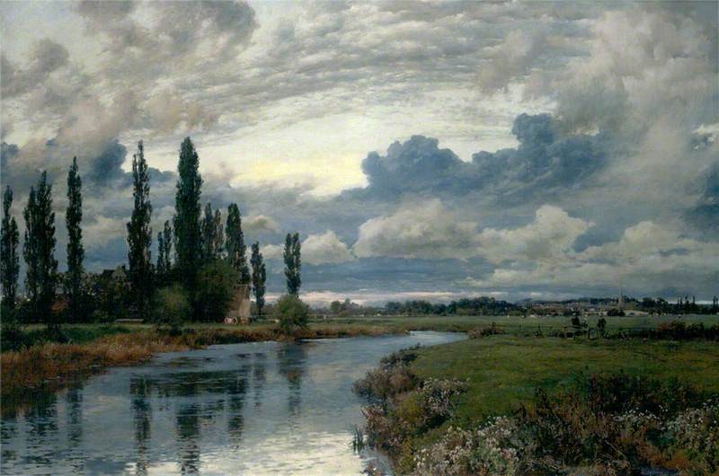 Poplars in the Thames Valley by Alfred Parsons