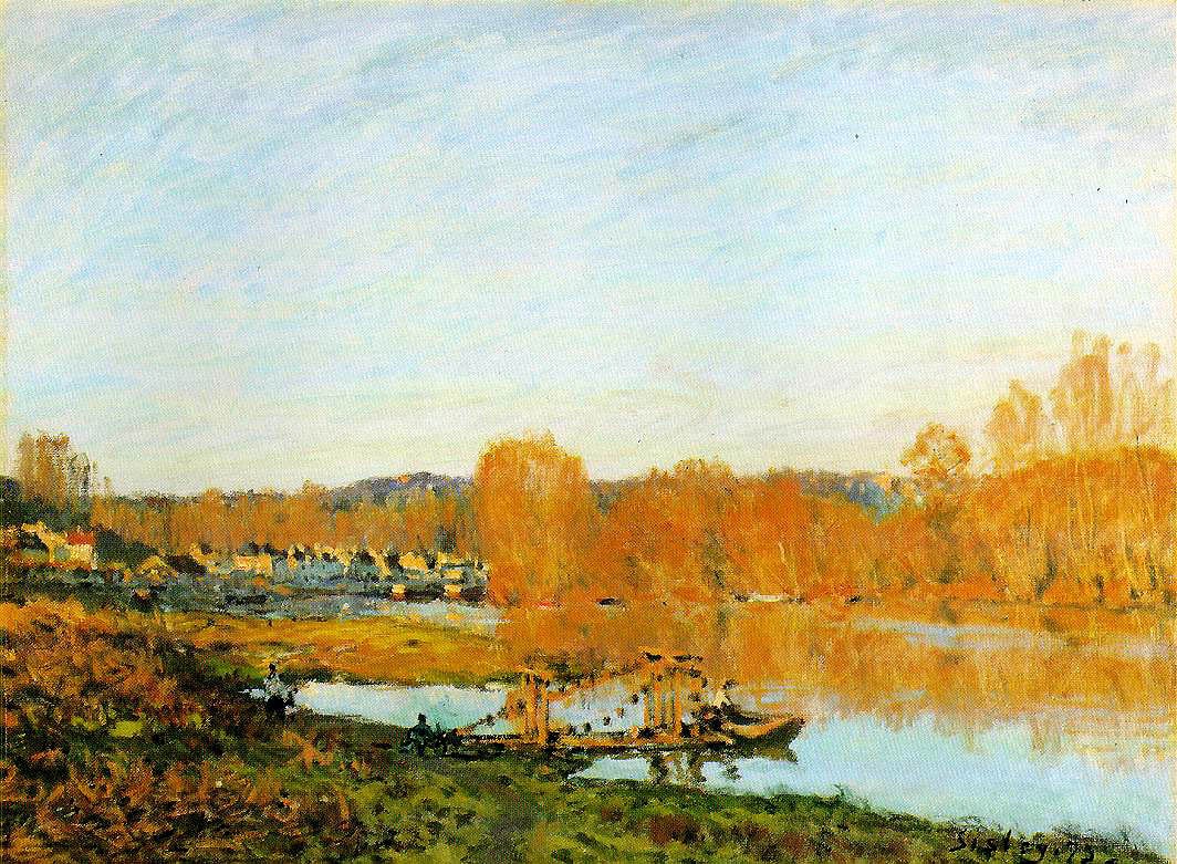 Autumn Banks of the Seine near Bougival by Alfred Sisley