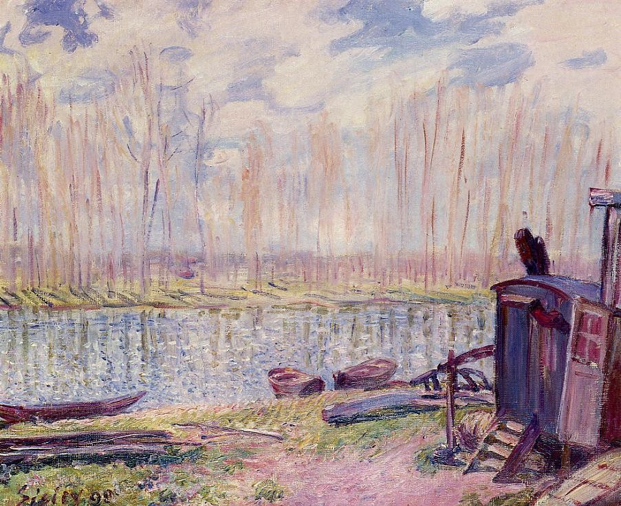 Banks of the Loing by Alfred Sisley