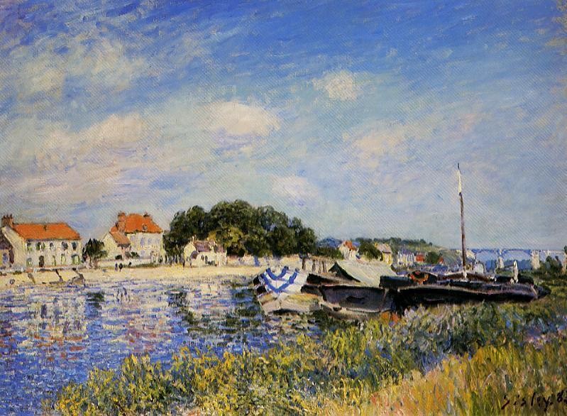 Banks of the Loing at Saint Mammes by Alfred Sisley