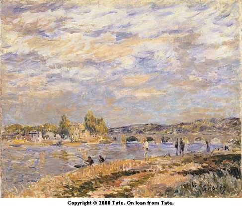 Bridge at Serves by Alfred Sisley