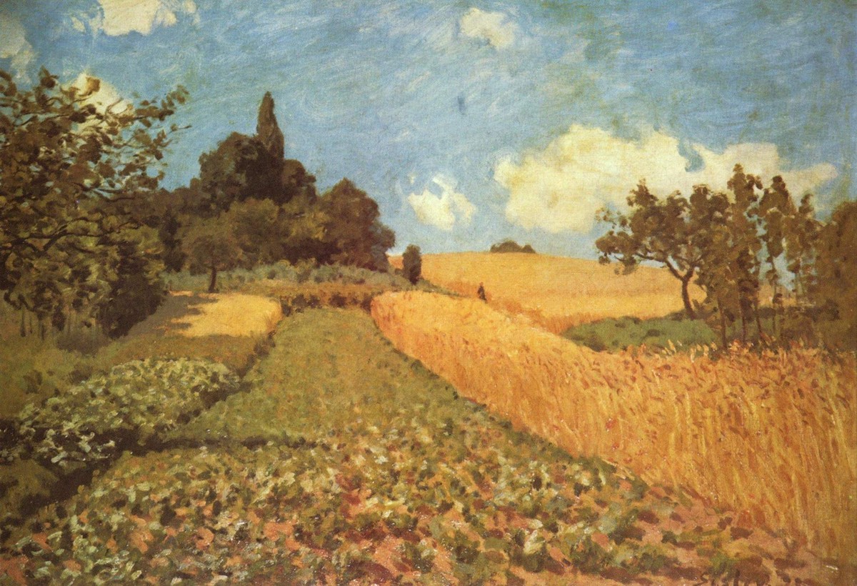 Cornfield by Alfred Sisley