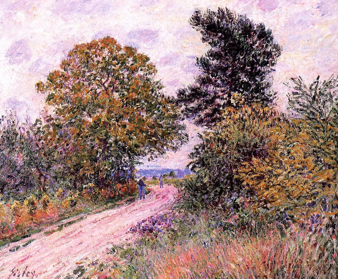Edge of the Fountainbleau Forest Morning by Alfred Sisley