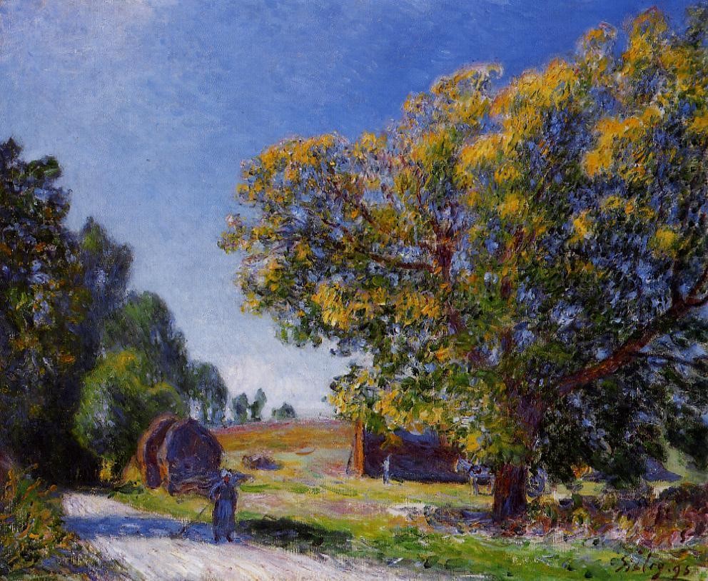 Fields around the Forest by Alfred Sisley