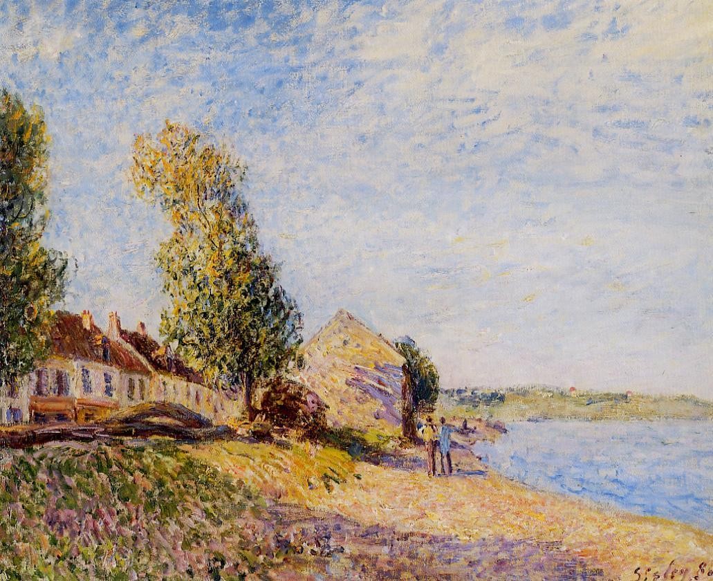 Saint Mammes by Alfred Sisley