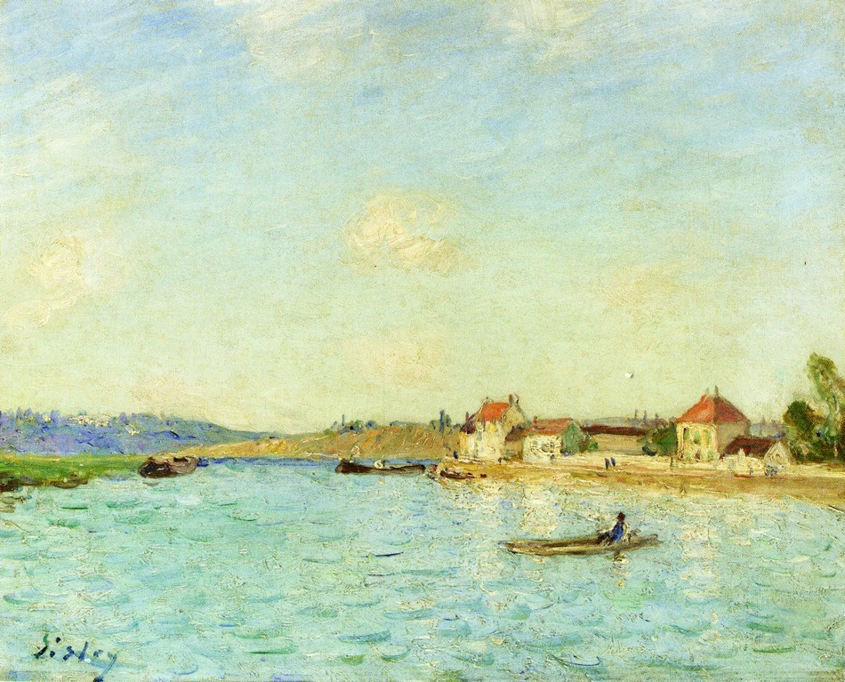 Saint Mammes by Alfred Sisley