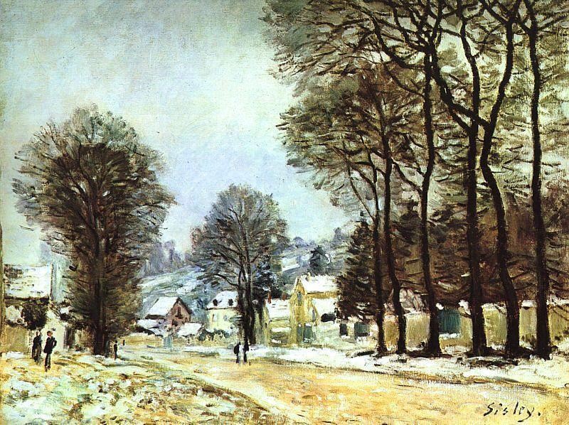Snow at Louveciennes by Alfred Sisley