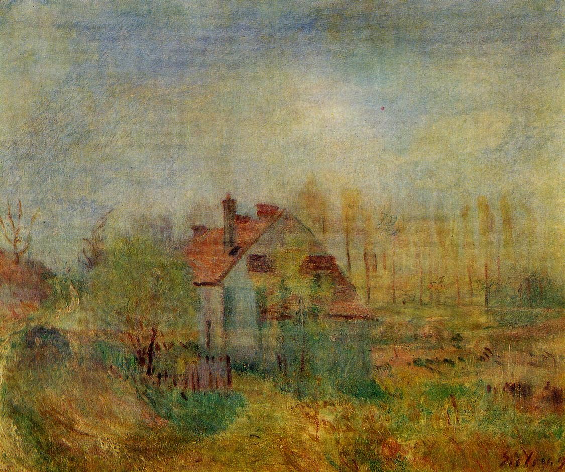 Springtime Scene Morning by Alfred Sisley