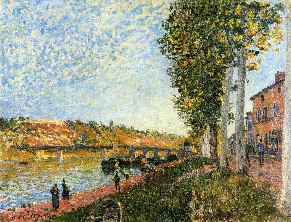Sunrise at Saint Mammes by Alfred Sisley