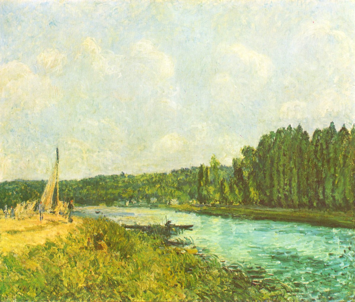 The Banks of the Oise by Alfred Sisley