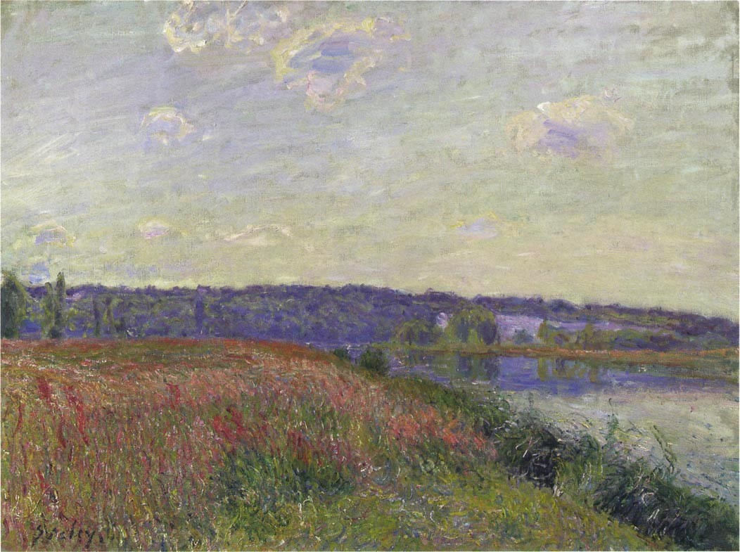 The Fields and Hills of Veneux Nadon by Alfred Sisley