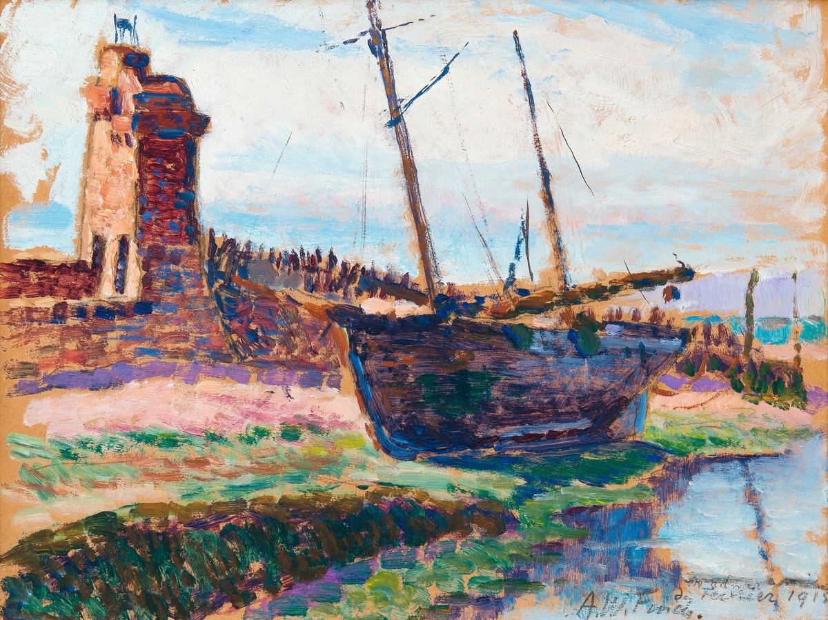 By the Shore by Alfred William Finch