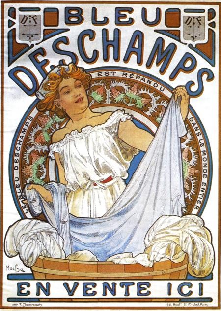Bleu Deschamps by Alphonse Mucha