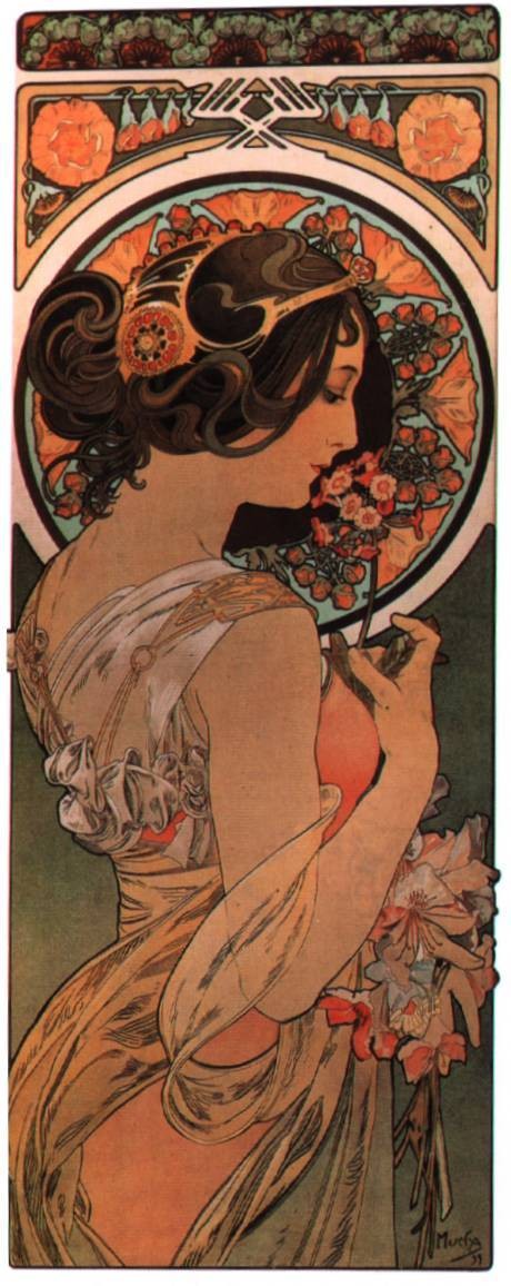 Cow slip by Alphonse Mucha