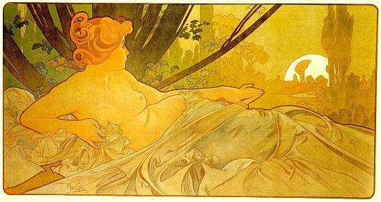 Dawn by Alphonse Mucha