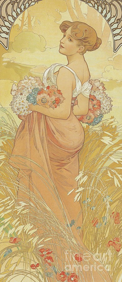 Four Seasons. Summer by Alphonse Mucha