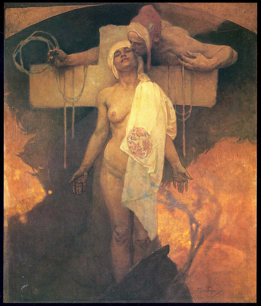 France Embraces Bohemia by Alphonse Mucha