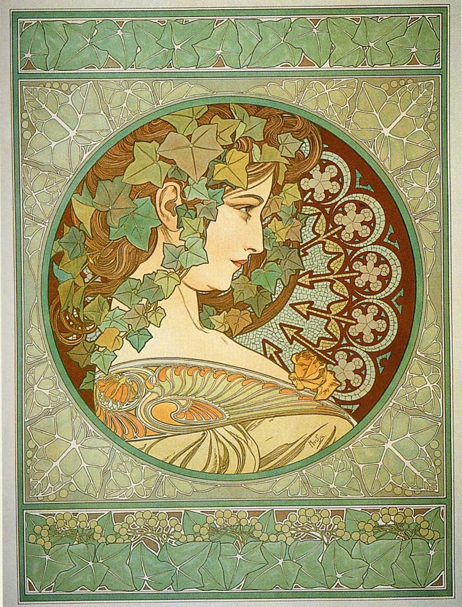 Laurel by Alphonse Mucha