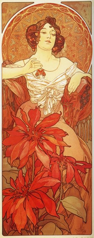 Ruby by Alphonse Mucha