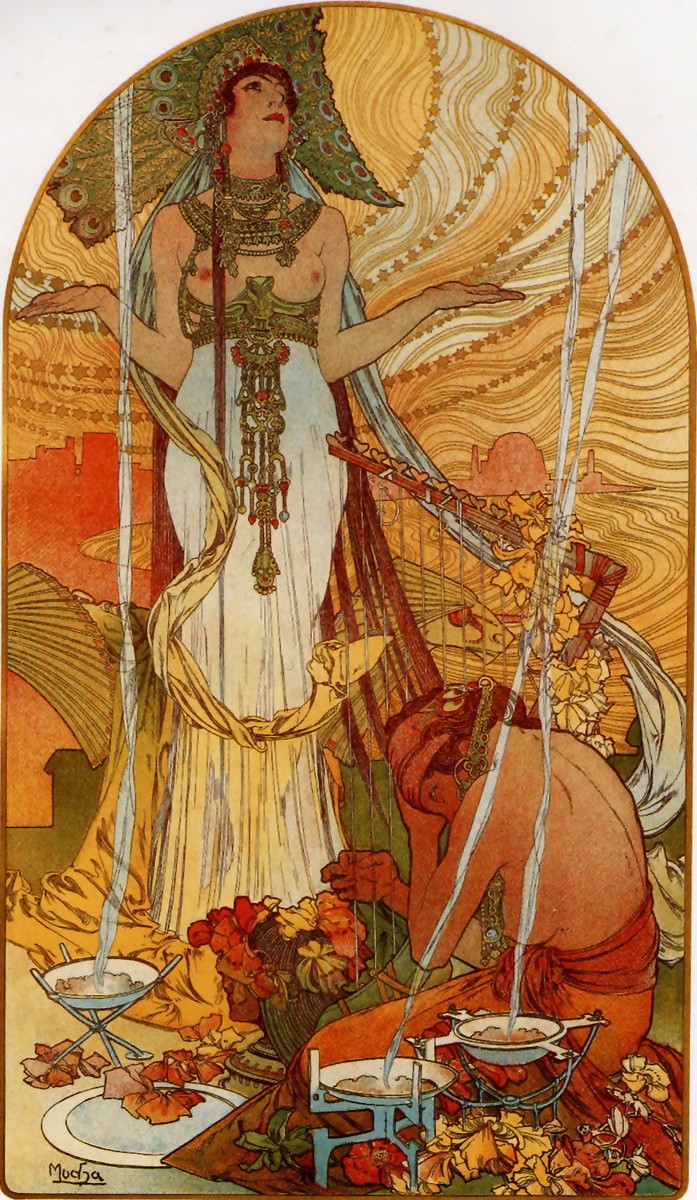 Salammbô by Alphonse Mucha