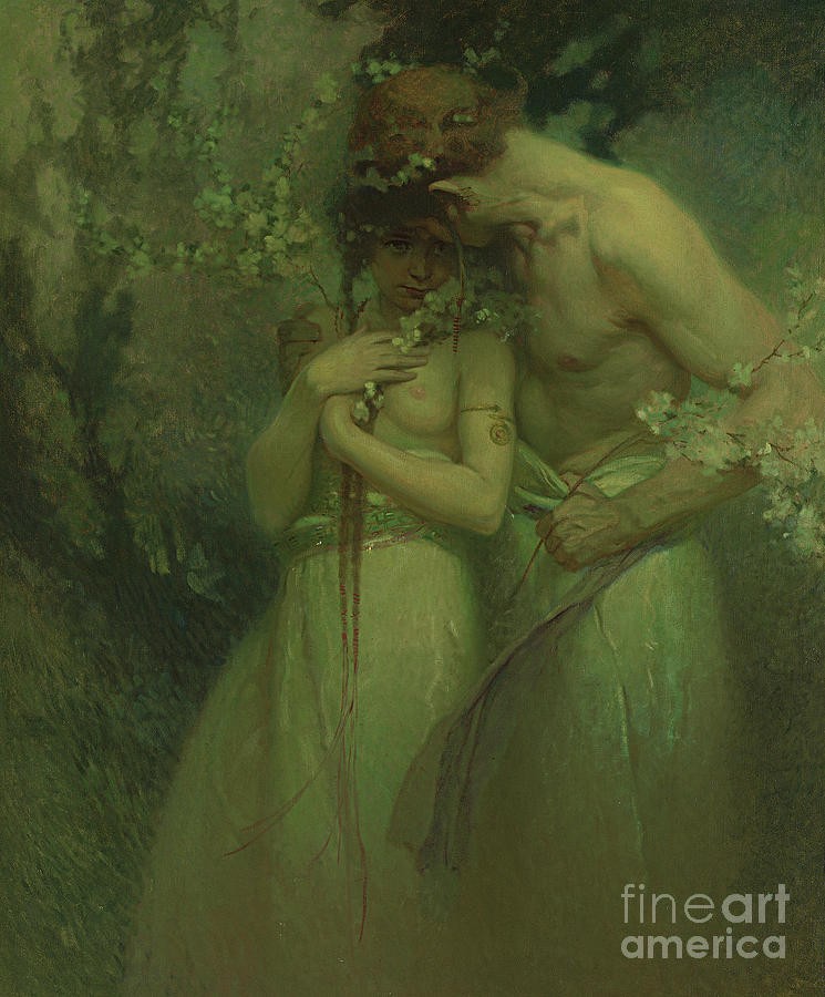 Spring Night by Alphonse Mucha