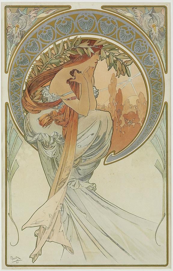 The Arts by Alphonse Mucha