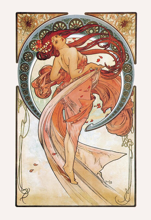 The Arts: Dance by Alphonse Mucha