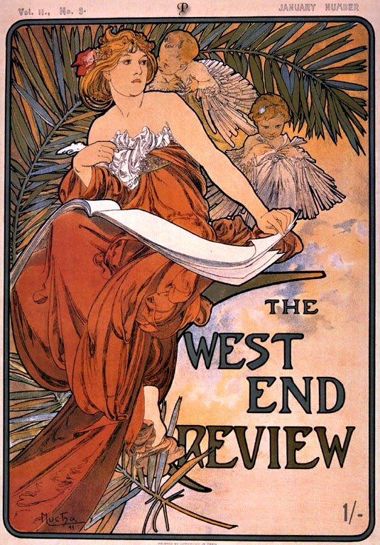 The west end review by Alphonse Mucha