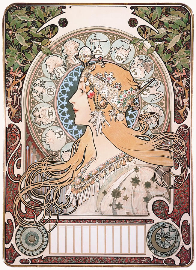 Zodiac by Alphonse Mucha