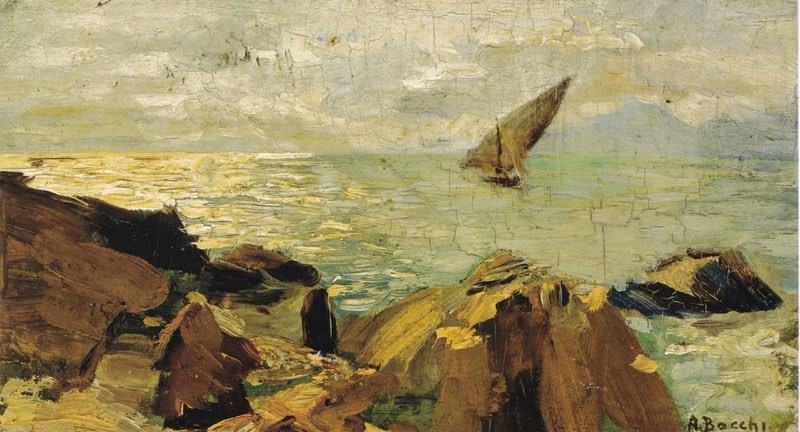 Cliffs in Sestri Levante by Amedeo Bocchi
