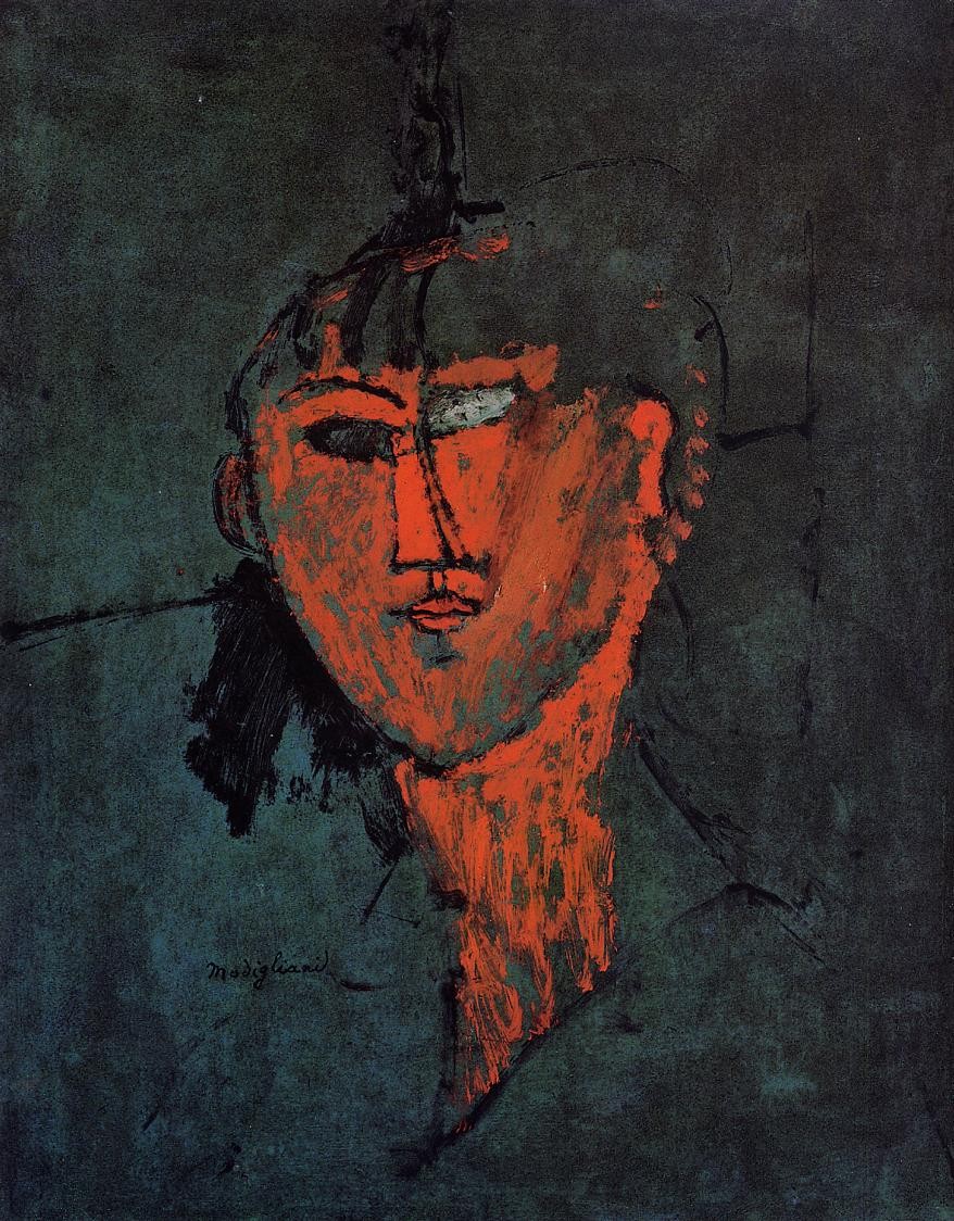 A Head by Amedeo Modigliani