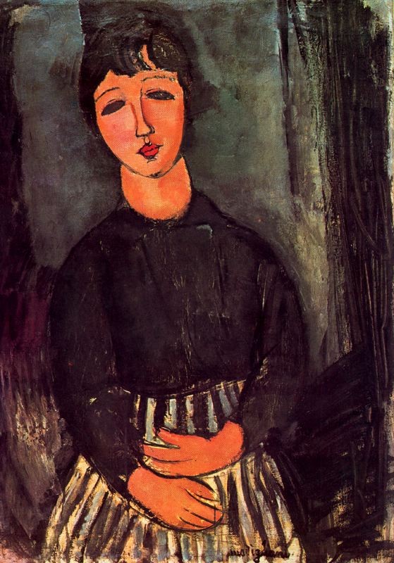 A young girl by Amedeo Modigliani