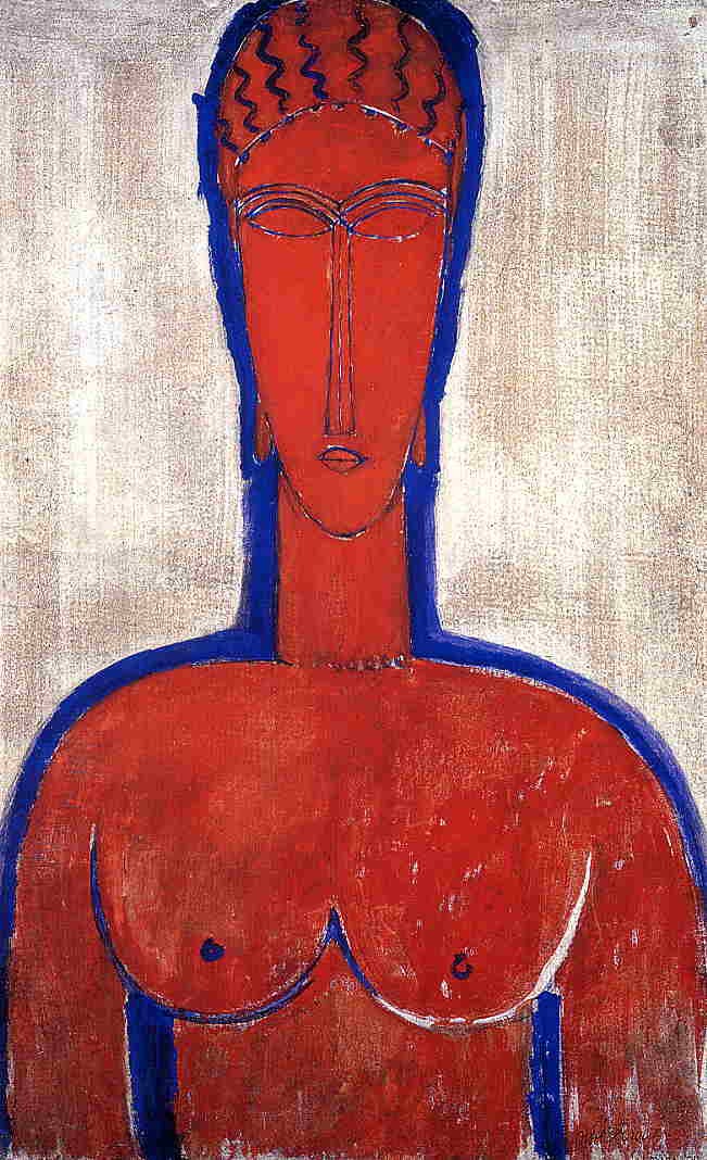 Big Red Buste (Leopold II) by Amedeo Modigliani