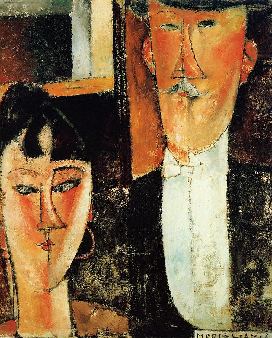 Bride and Groom (The Couple) by Amedeo Modigliani