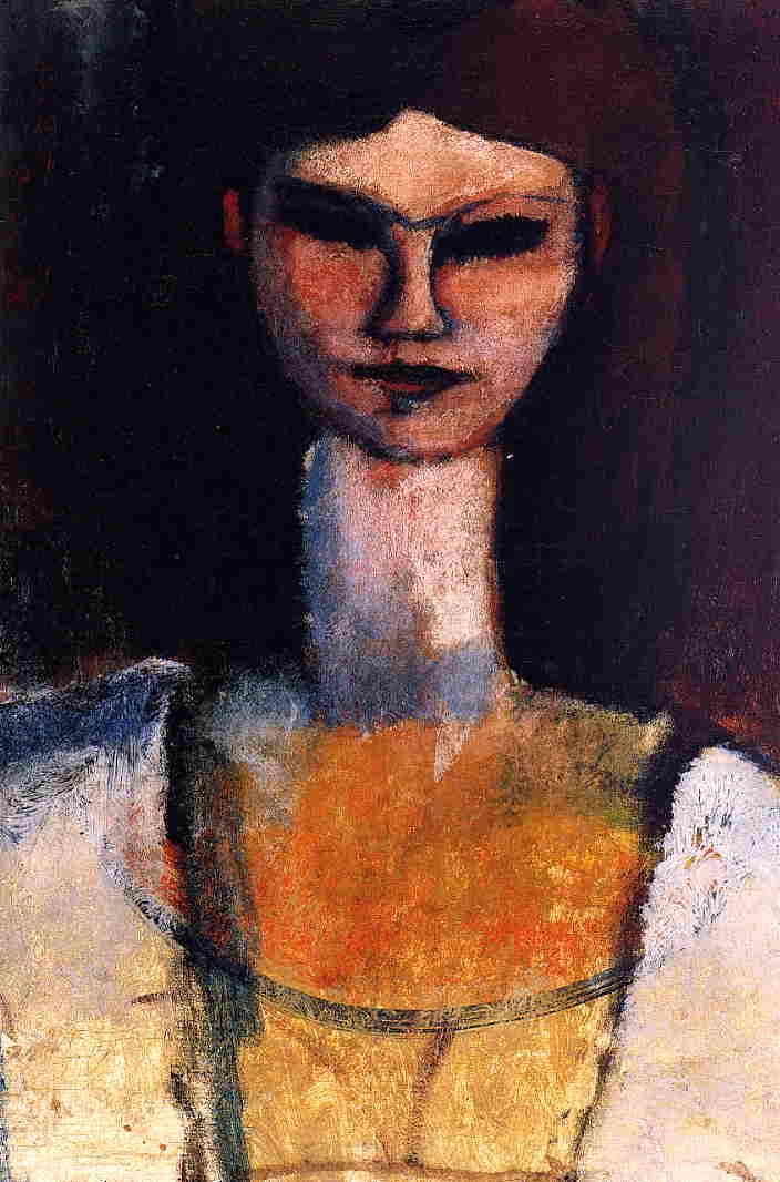Bust of a Young Woman by Amedeo Modigliani