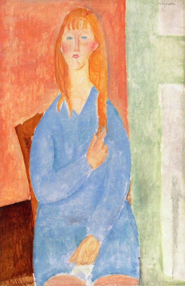 Girl in Blue by Amedeo Modigliani