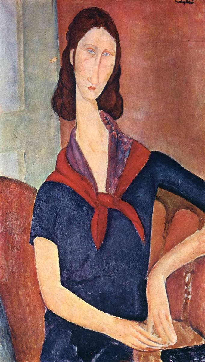 Jeanne Hebuterne (with a scarf) by Amedeo Modigliani