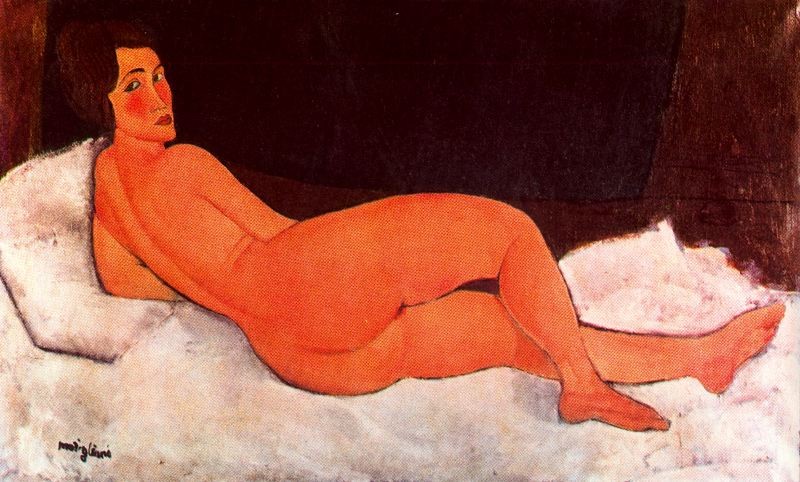 Lying nude by Amedeo Modigliani
