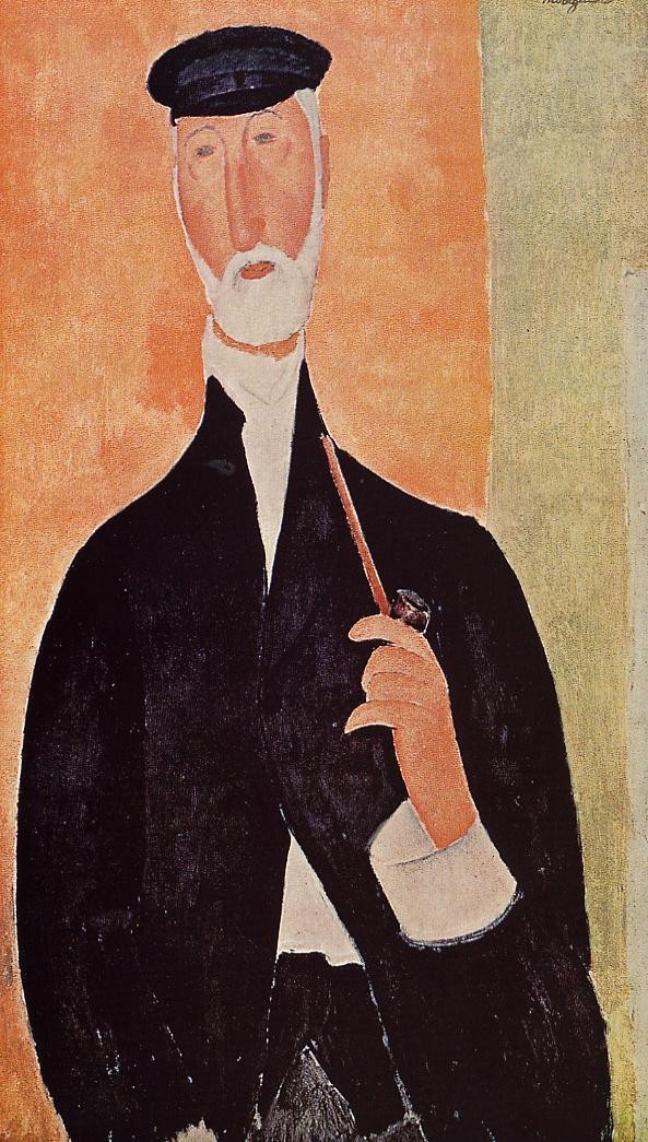 Man with a Pipe (The Notary of Nice) by Amedeo Modigliani