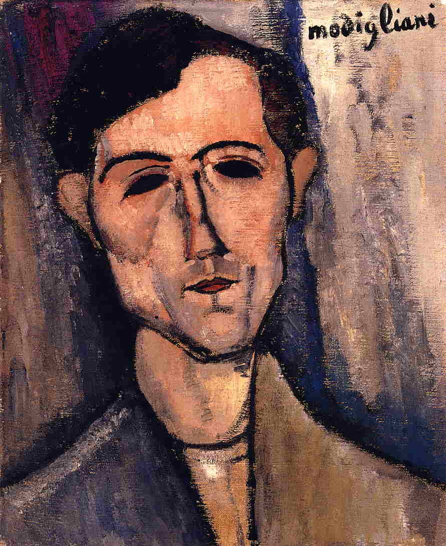 Man's Head (Portrait of a Poet) by Amedeo Modigliani