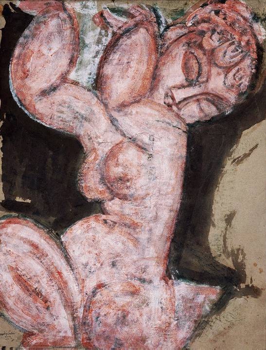 Nude Caryatid by Amedeo Modigliani