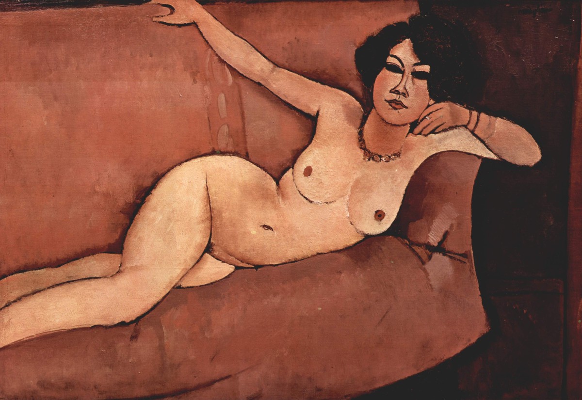 Nude on sofa (Almaisa) by Amedeo Modigliani